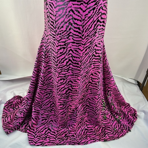 Alyce Paris Neon Sequins Mermaid Maxi Skirt, 2 - Picture 3 of 10